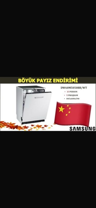 ustol üstü qaz: Qabyuyan maşın Samsung, Tam qabaritli (60 sm.), Quraşdırılan, Yeni