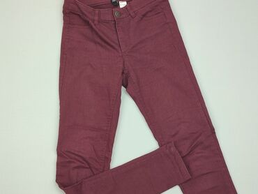 bordowa długa sukienki: Jeans, H&M, XS (EU 34), condition - Good