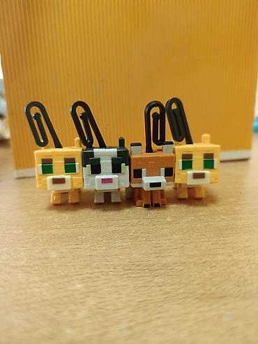 kinder surprise oyuncaqlari: Minecraft üslubunda miniatür heyvan fiqurları dəsti - 4 ədəd blokvari — 1