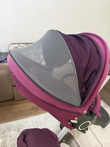 Коляски: Коляска, Stokke, цвет - Фиолетовый, Б/у, Платная доставка — 2