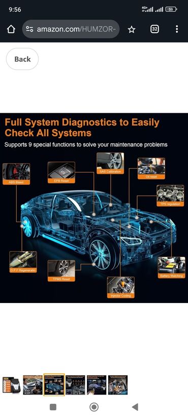 Alati za automobile: Novo - Humzor Z100 Elite Bluetooth OBD2 iOS & Android HUMZOR Z100 — 6