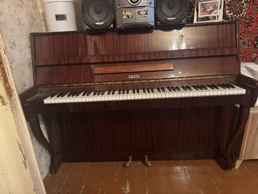 детское цифровое пианино: Upright pianino – “Belarus” (Беларусь) markası - Korpus: qəhvəyi ağac
