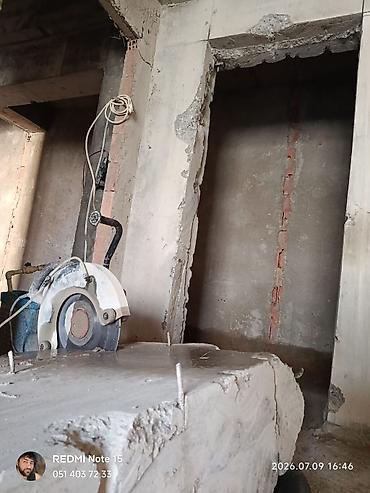 Beton işləri: Beton kəsmə və deşmə xidməti - Armaturlu beton, dəmir-beton, daş və — 28