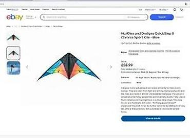 Dečije sportske igračke: Zmaј za upravljanje s dve ručke (stunt kite), trouglastog/delta — 8