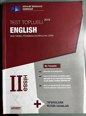 Testlər: Məhsul: “Test Toplusu – English (Yeni Təhsil Proqramı üzrə), II — 1