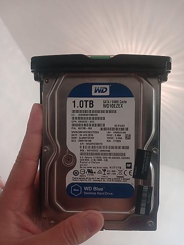 Накопитель для ПК, Б/у, Western Digital (WD), HDD, 1 ТБ, 3.5", Для ПК