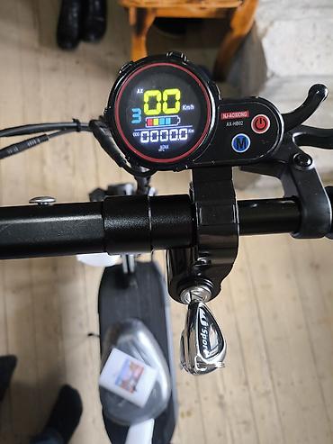 redline s50: Elektrik skuter – qara/qırmızı dizayn, güclü şəhər və off-road yürüşü — 10