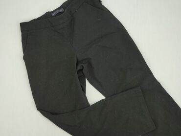 czarne dresowe spodnie damskie: Material trousers for women, Marks & Spencer, M (EU 38)