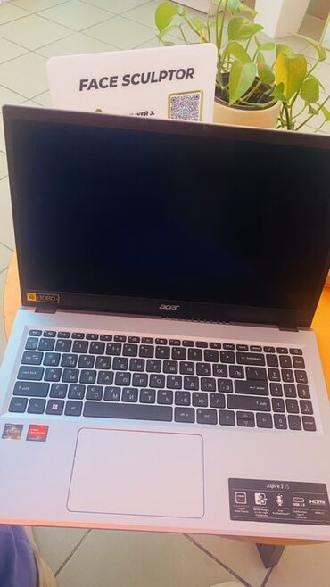 коврик для компютера: Ноутбук, Acer, 16 ГБ ОЭТ, AMD Ryzen 5, 15.6 ", Жаңы, Жумуш, окуу үчүн, эс тутум HDD + SSD