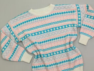 Swetry: Sweter XL (EU 42), stan - Dobry, wzór - Print, kolor - Biały