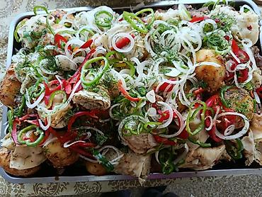 жаренное мороженное: Вкусный боорсок,чакчак,выпечки разные, плов, куурдак, казан кебаб — 1