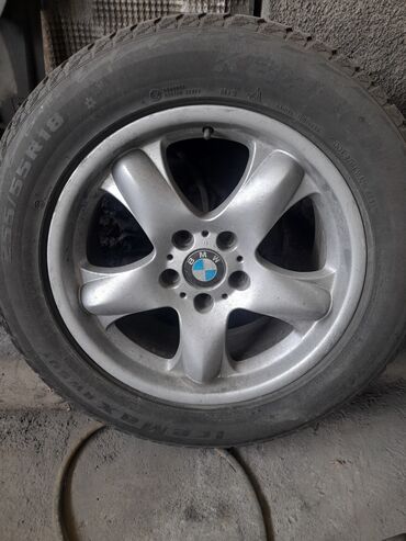 диски разноширокие на бмв х6: Дөңгөлөктөр монтажда 255 / 55 / R 18, Кыш, Колдонулган, Комплект, Куйма, тешиктери - 5