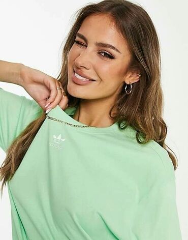 majice sa natpisom: Adidas, S (EU 36), M (EU 38), bоја - Zelena