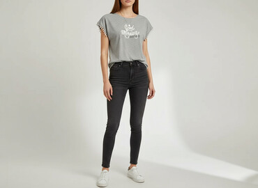 oversized t shirty hm: Футболка жіноча, розмір S