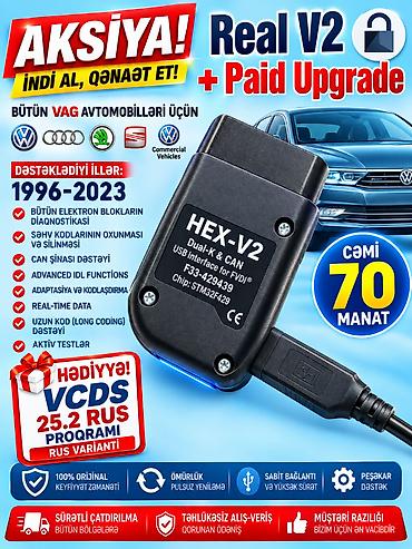 Diaqnostika cihazı VCDS HEX V2. Rusiyadan gətizdirilib
