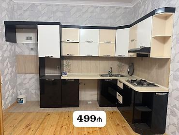 Mətbəx mebeli satılır 499₼. Ölçü dəqiq deyil. Üzərində qaz moyka