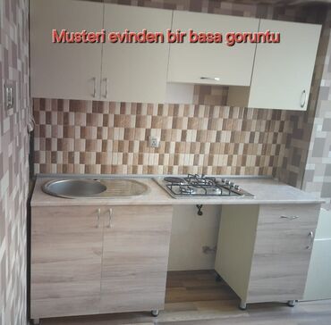 2 ci əl mətbəx mebelləri: Musteri evinden goruntu 2 metrlik metbex mebellerimiz endirimle cemi