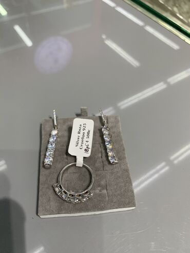 Серебряные наборы украшений: Набор украшений, Проба 925, Женские, Новый — 12