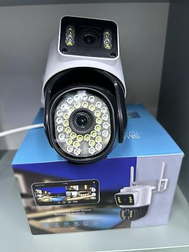 монитор срочно: Уличная поворотная Wi‑Fi IP‑камера видеонаблюдения с двойным модулем — 1