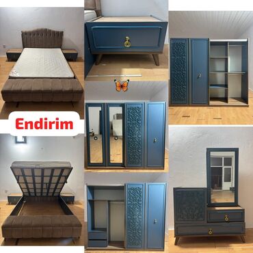 Qonaq otağı dəstləri: İkinəfərlik çarpayı, Dolab, Termo, Tumba, İşlənmiş