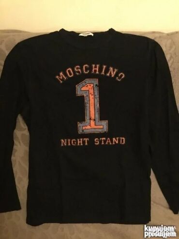 Košulje: Košulja Na duge rukave, L, XL, Moschino, bоја - Siva, Pamuk — 10