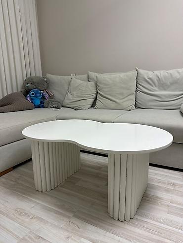 Oval masa, Açılmayan, Təkərsiz, MDF — 3