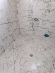 Kafel və metlax: Mərmər naxışlı keramika kafel/divar örtüyü – dekorativ vanna otağı və — 14