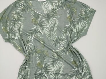 długa sukienki butelkowa zieleń: T-shirt, Janina, 2XL (EU 44), condition - Very good