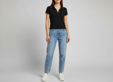 reserved t shirty: Sinsay, Women`s polo shirt, size L