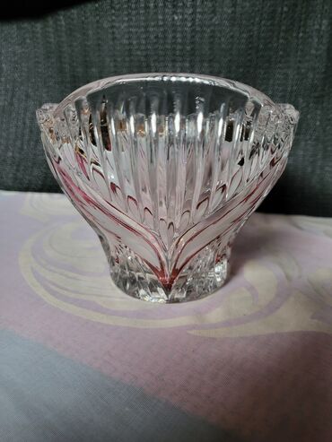 Činije: Bombinijera iz 70ih kristal,led kristal,matirani delovi,rucni rad Anna — 8