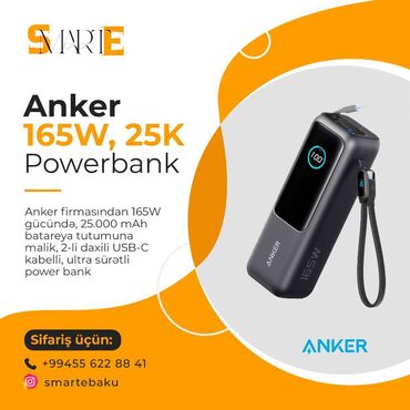 Digər: 🔷Yenidir, Bağlı qutuda satılır ✅ Anker firmasından 165W gücündə — 5