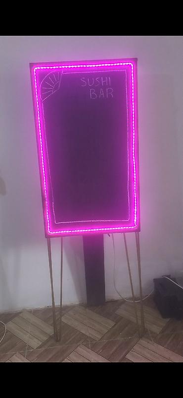 led reklam: LED işıqlı yazı lövhəsi – tripod ayaqlı - Elektriklə işləyən — 2