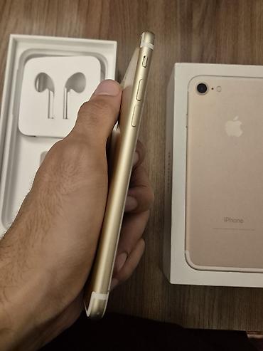 iphone 8plus barter: IPhone 7, 128 GB, Matte Gold, Barmaq izi, Sənədlərlə — 7