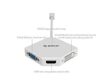 type c to hdmi: ⚡ ORICO DMP-HDV3S-BK-PRO Mini Adapter – Mini DisplayPort → HDMI / DVI — 3