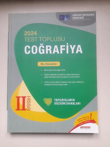 array test bankı pdf: Hər biri yarı qiymətinə Tərkib: - DİM “Coğrafiya” Test Toplusu 2024 — 1
