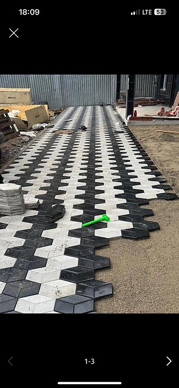 Тротуарная плитка: 3D тротуарная плитка «Ретро» - Объёмный 3D‑эффект: рисунок из граней — 2