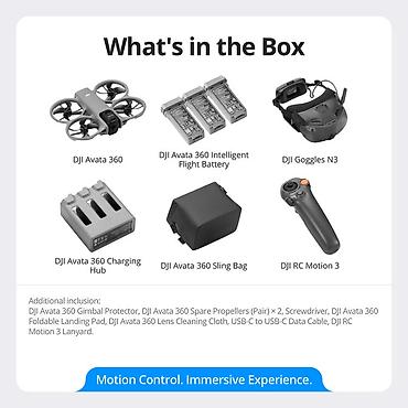 avata 360: DJI Avata 360 Motion Fly More Combo ✅ Mакcимaльная комплeктaция — 2