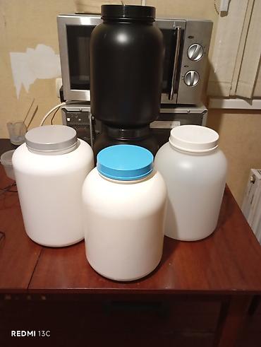 Все для дома и сада: 5 lt baçoklar HDPE plastik konteynerlər – böyük həcmli, vintli — 2