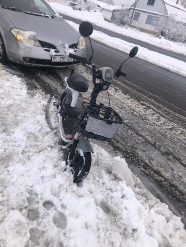 кемпинг дом на колесах: Электровелосипед-городской скутер (сидячий) - Компоновка: шаговая