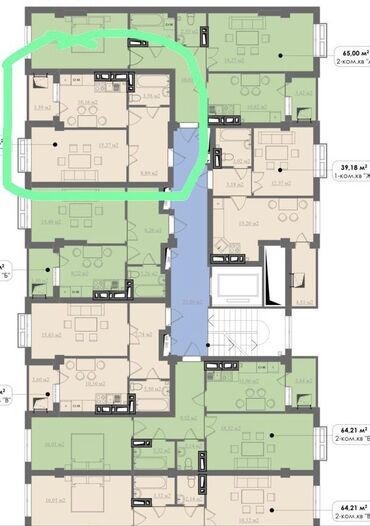 строительная компания кут отзывы: 1 комната, 42 м², Элитка, 6 этаж, ПСО (под самоотделку)