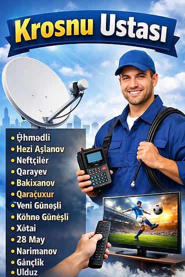 yoshiro televizor: Peyk antenalarının quraşdırılması | Quraşdırılma — 1