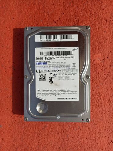 купить диск для компьютера: Накопитель, Б/у, Samsung, HDD, 256 ГБ, 3.5", Для ПК