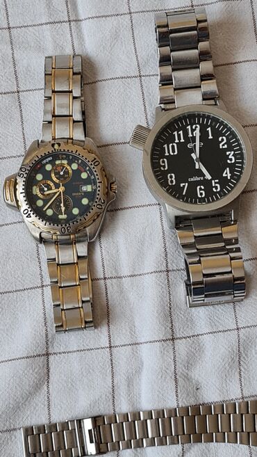 Ručni satovi: Kolekcija muških ručnih satova – metalne narukvice, različiti stilovi — 10