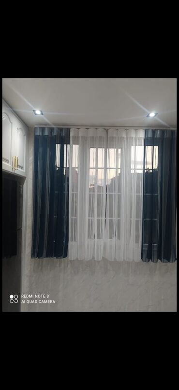 Pərdə və tüllər: Yeni, Tül, rəng - Ağ, Ödənişli çatdırılma — 9