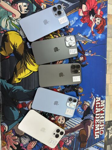 Apple iPhone: IPhone 13 Pro Max, Б/у, 256 ГБ, Pacific Blue, Защитное стекло, Чехол, 86 %