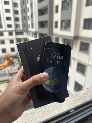 iphone 8plus qiymeti: IPhone 8, 64 GB, Qara, Barmaq izi