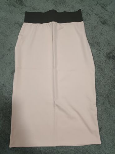 kožna pencil suknja: M (EU 38), Midi, bоја - Roze