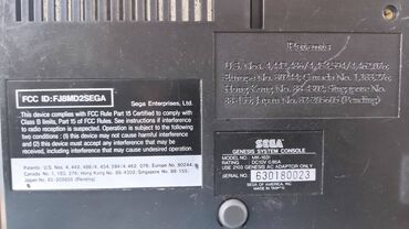 Digər oyun və konsollar: Sega Genesis MK-1631, Mega Drive 2 Orijinal Sega Genesis-dir — 8