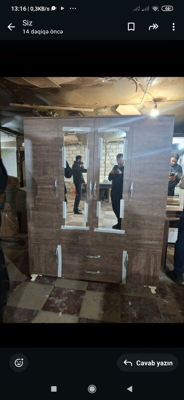 Dolablar: Yeni, Açılan, 4 qapılı Düz dolab, Qarderob, paltar dolabı — 25