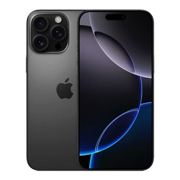 Apple iPhone: IPhone 16 Pro Max, Б/у, 256 ГБ, Black Titanium, Защитное стекло, Кабель, Коробка, 100 %